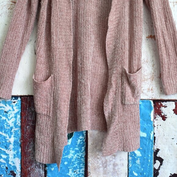 Women's Ashley By 26 International Open Front Cardigan XLARGE Pink PRE-OWNED - Picture 4 of 12